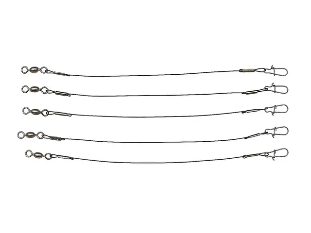 Kinetic Pike Leaders 65lbs 15cm Black 4 Kinetic Pike Leaders 65lbs 15cm Black - Bilde 2