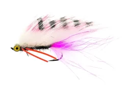 Unique Flies Zonky Pink/White #6